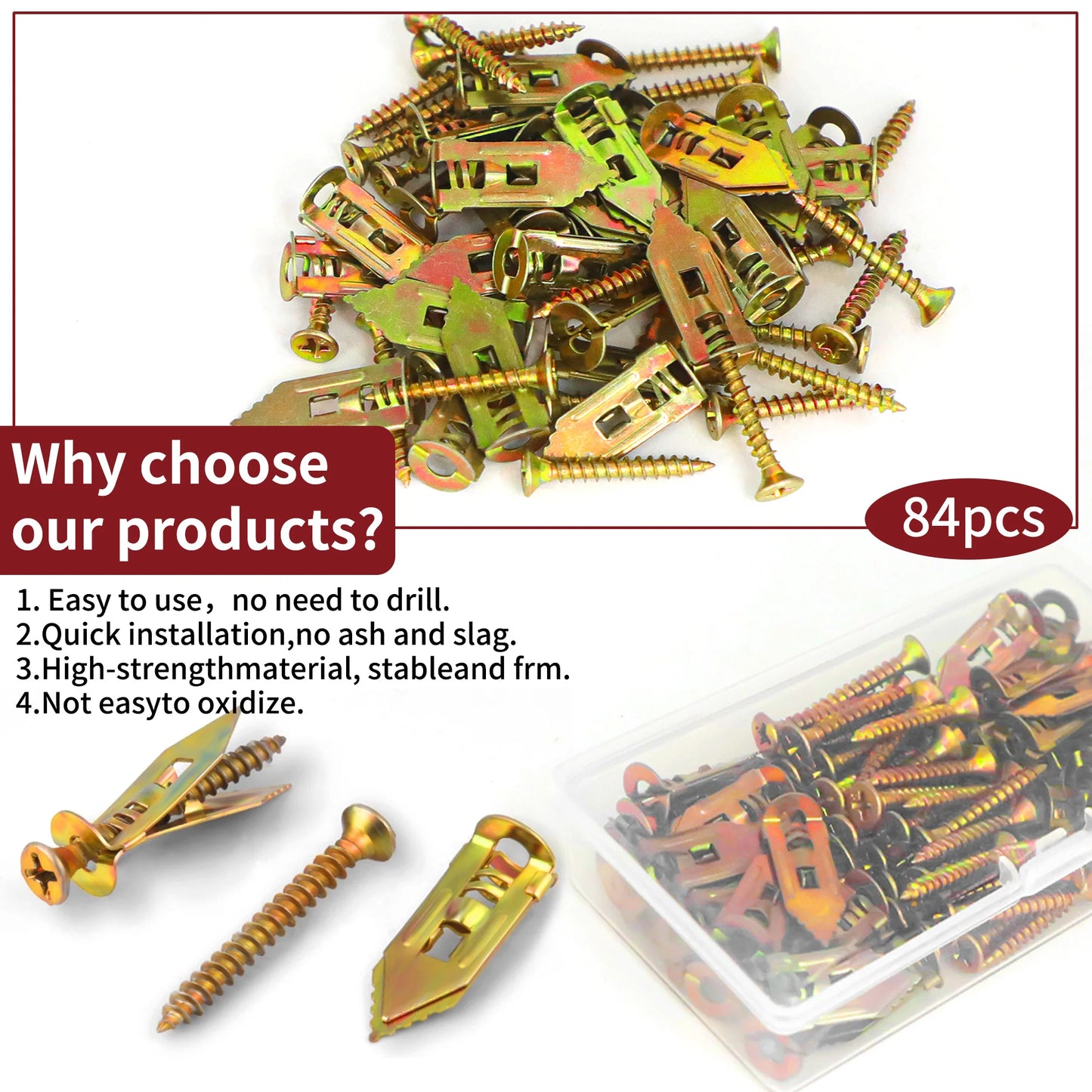 Multipurpose Self-Drilling Anchor and Screw Assortment Kit